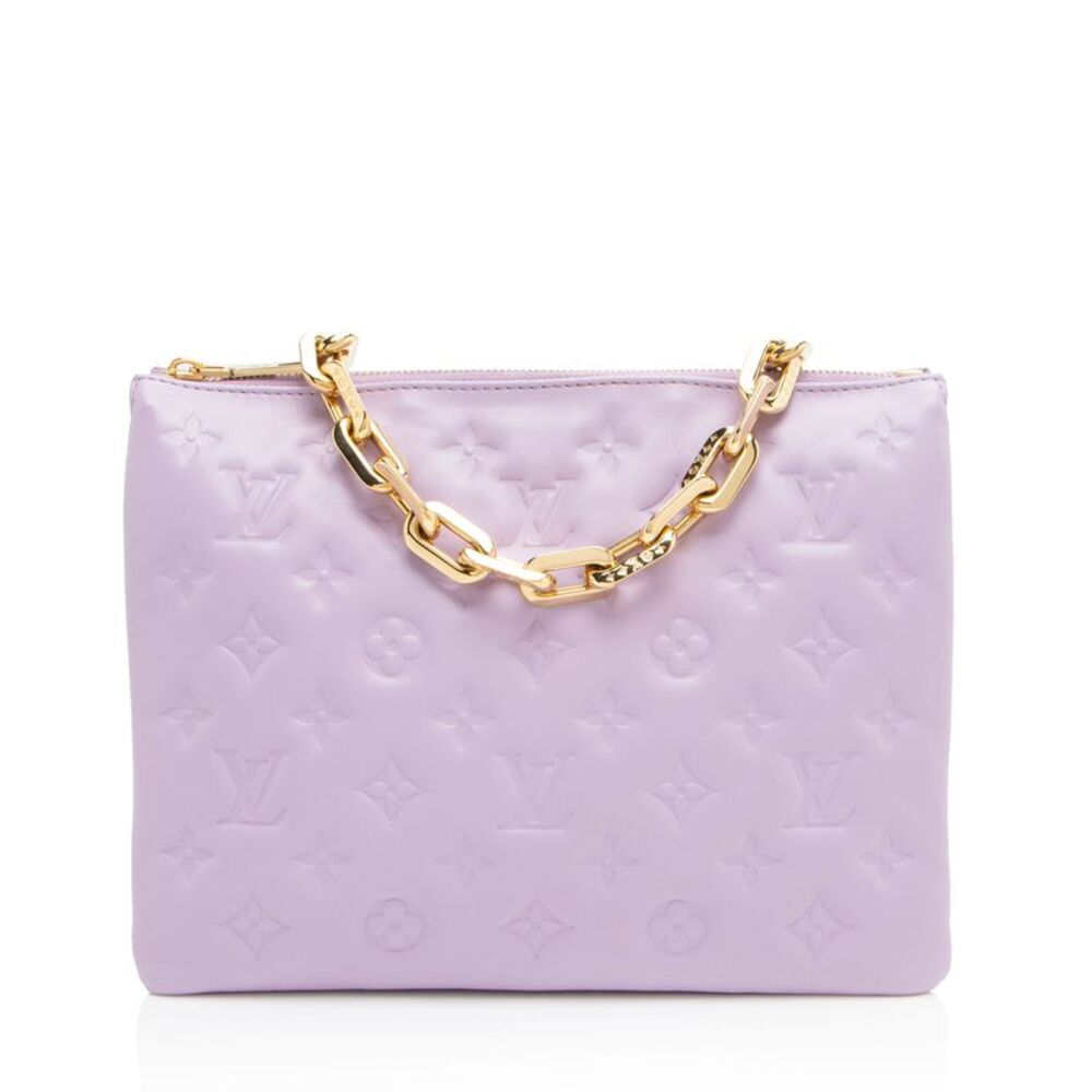 Louis Vuitton Monogram Embossed Lambskin Coussin PM Shoulder Bag